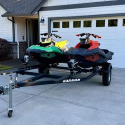 2021 Sea-Doo Spark Trixx Jet Skis (2) + Trailer (Vancouver, WA)