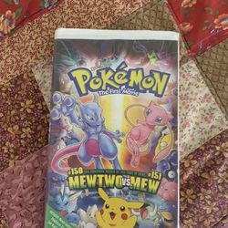 Pokémon Mew Vs Mewtwo VHS $6