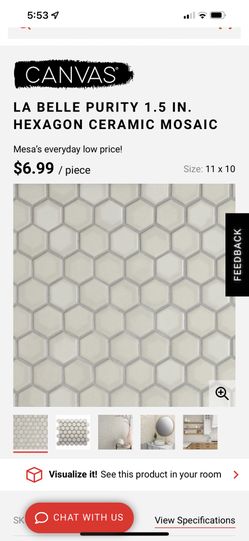 Hexagon Tile Approx. 13 Sq Ft.