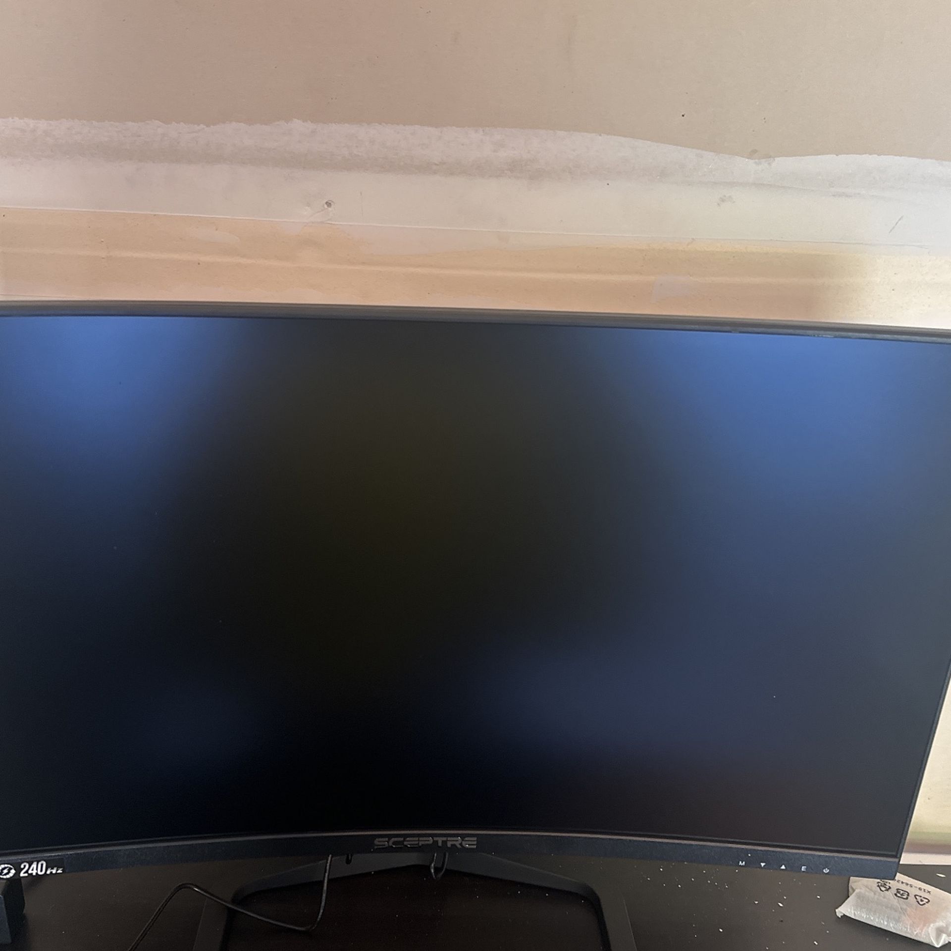 Sceptre Curved 24.5-inch Gaming Monitor up to 240Hz 1080p R1500 1ms DisplayPort x2 HDMI x2 Blue Light Shift Build-in Speakers, Machine Black 2023