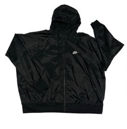 Nike Windrunner Jacket XXL Black Hooded Windbreaker Lightweight DA0001-010 NWOT