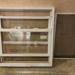 Double Hung White Vinyl Window