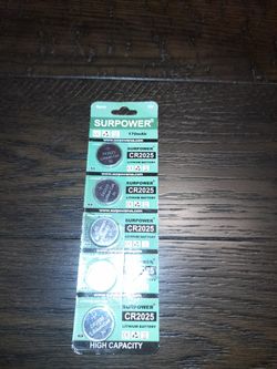 5pcs 2025 Batteries New In The Pack