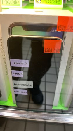 iPhone X, 256 GB.