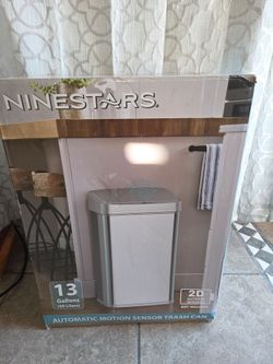 Ninestars 13 gallons Automatic Motion Sensor Trash Can  New (Price Is Firm)