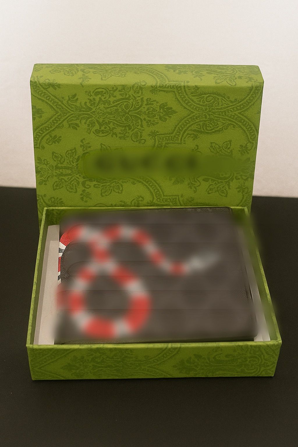 Men’s Luxury Style Black Wallet with Snake Design