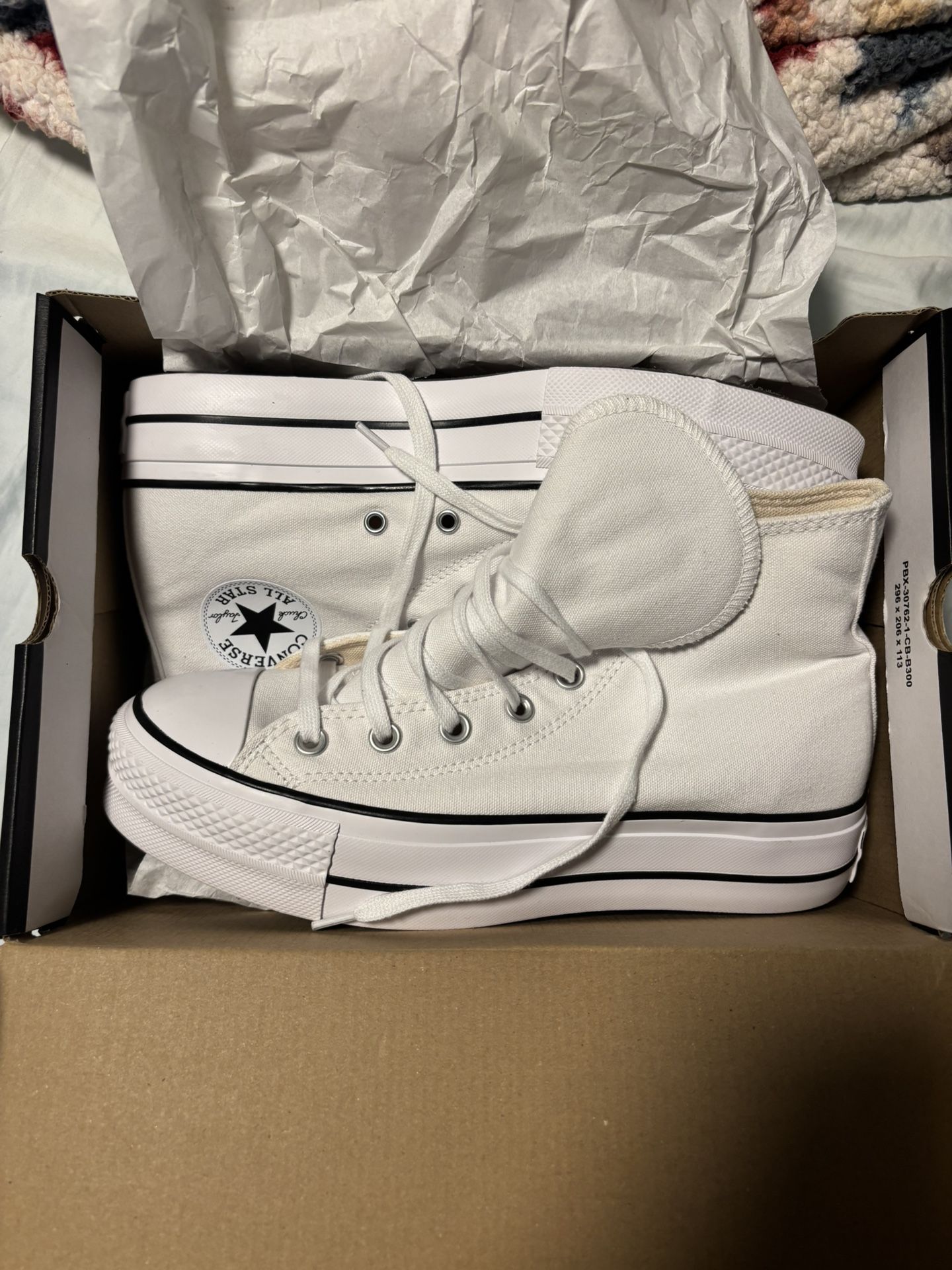 Women’s White Platform Converse