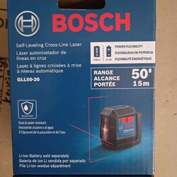 Bosch self leveling cross line laser 