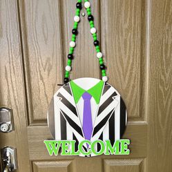 Beetlejuice  Beetlejuice Beetlejuice Door Hanger