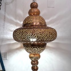 Ornamental Antique Cooper Light Fixture