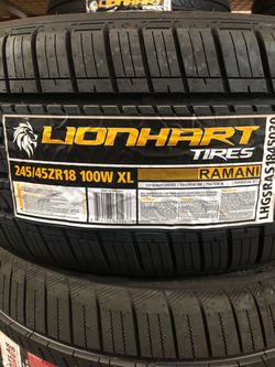 Brand New Tires (1) Lionhart Ramani AS (P245/45R18) (Single) ($85)