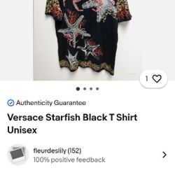 100% Authentic Versace T Shirt Sz Small 