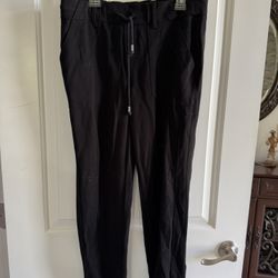Democracy, High-Rise Women’s Drawstring, Cuffed Ankle Pants