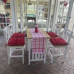 Bar height Table With Chairs