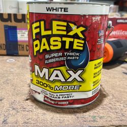 Flex Paste MAX Net Wt 12 lb. White All Purpose Strong Flexible Watertight Multipurpose Sealant
