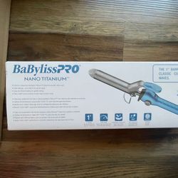 BabylissPRO Nano Titanium Professional Curling Iron For All Hair Types, Reaches 450 Degrees for Long Lasting Curls