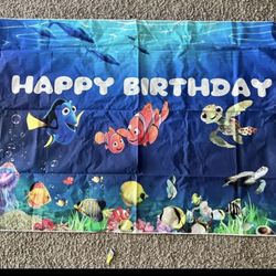 Finding Nemo birthday banner 