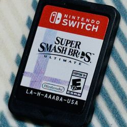 Super Smash Bros Ultimate Mario Nintendo Switch Game Tested Cartridge Only Works