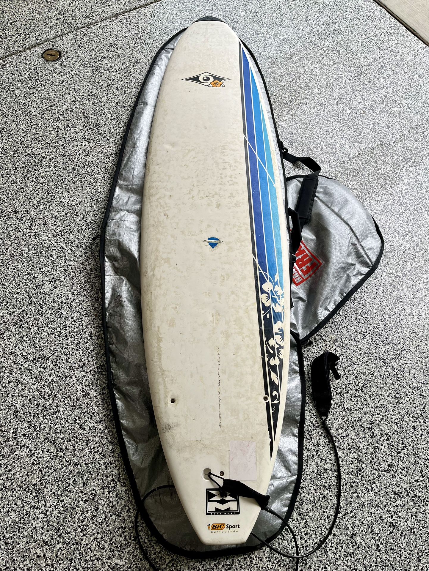 Bic mini Malibu 7’3 Surf Board