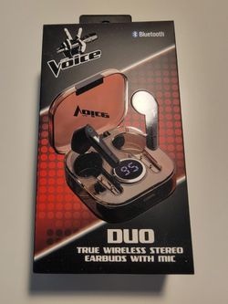 The Voice Duo Wireless Stereo Earbuds with Mic