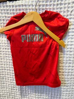 Puma Boys Red Logo T Shirt 3T