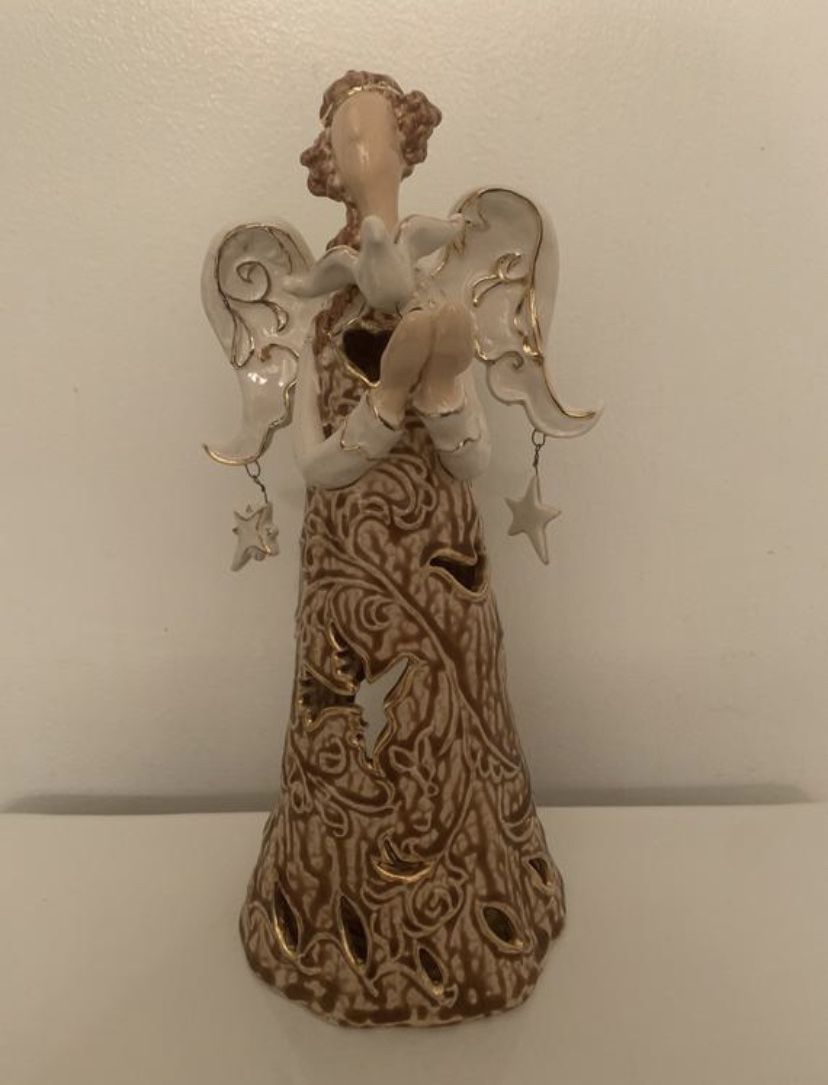Ceramic Angel Votive Candle Holder