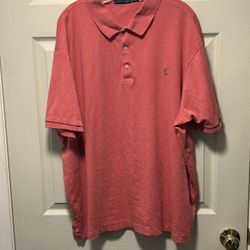 Polo Ralph Lauren Polo Shirt 3XB Red Short Sleeve Preppy Casual Pony Logo