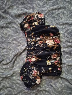 Off the shoulder flower blouse
