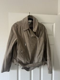 H&M Full Suède Oversized Jacket 
