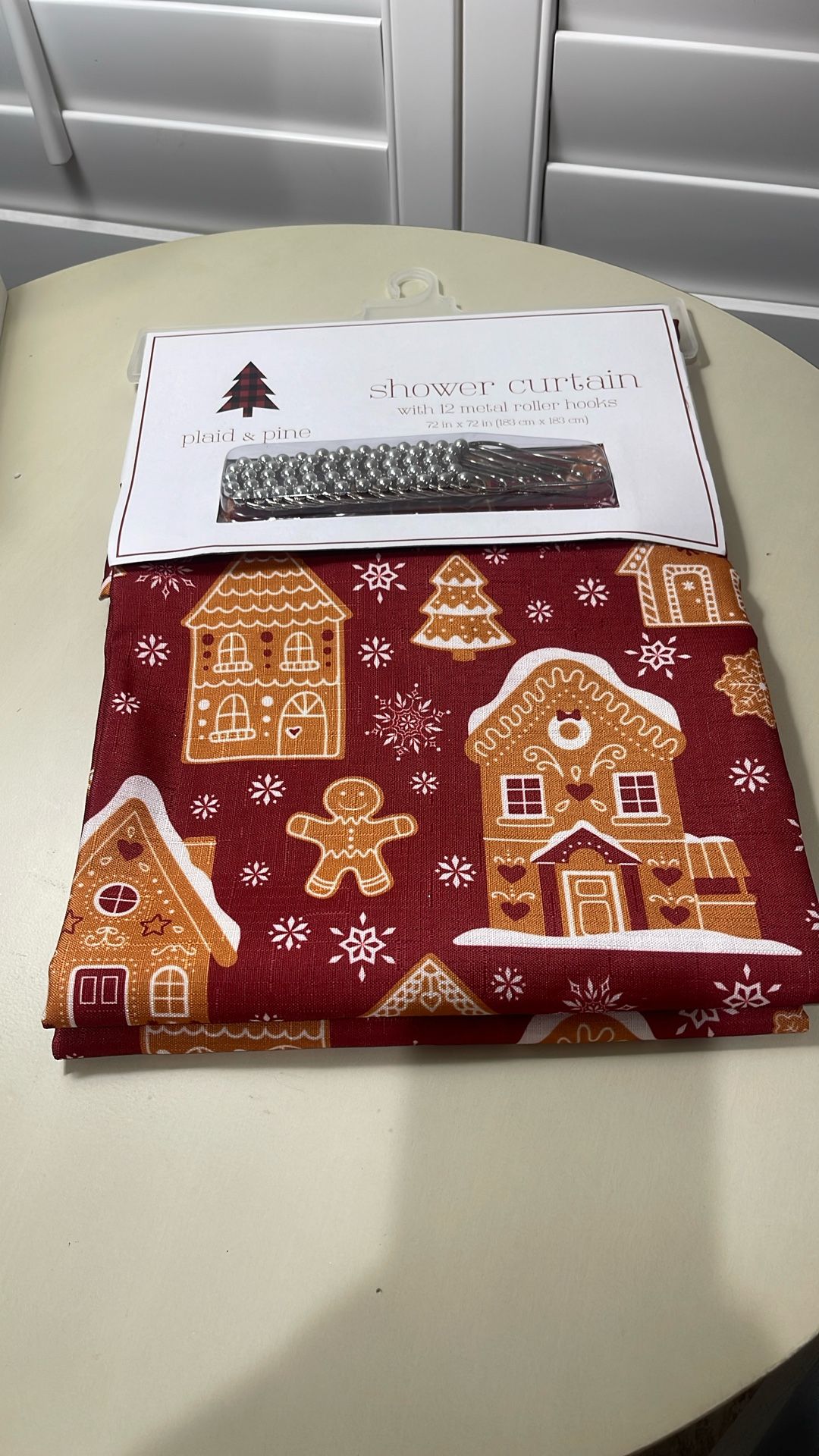 Gingerbread Shower Curtain
