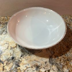 Nippon Nagoya Adelaide White Glazed Fine China Bowl, Minimalist Design 