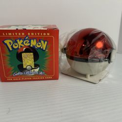Pokémon 1999 Togepi 23K Gold Plated Trading Card with Poke ball