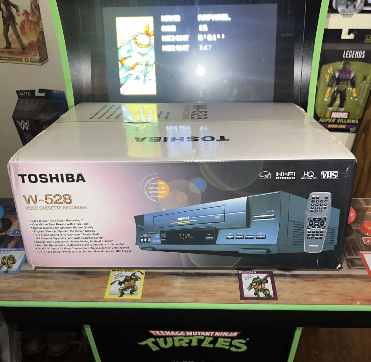 *SEALED* Toshiba W-528 4-Head Hi-Fi Stereo Video Cassette Recorder VHS Player