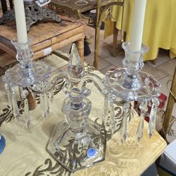13 1/2" x 11" Imperial Glass Crystal Candle Holder