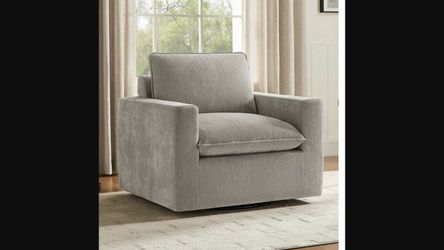 Sereen Swivel Accent Chair — Taupe