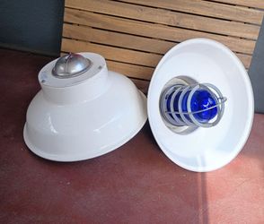 Metal lamps Industrial Style Blue Globes