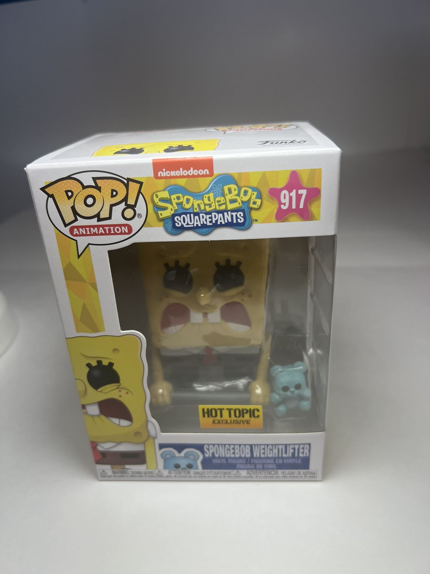 Nickelodeon SPONGEBOB SQUAREPANTS WEIGHTLIFTER Funko Pop 917 Hot Topic Exclusive