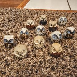 Hand Painted Owls