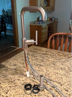 Brushed Stainless Steel Bar Faucet