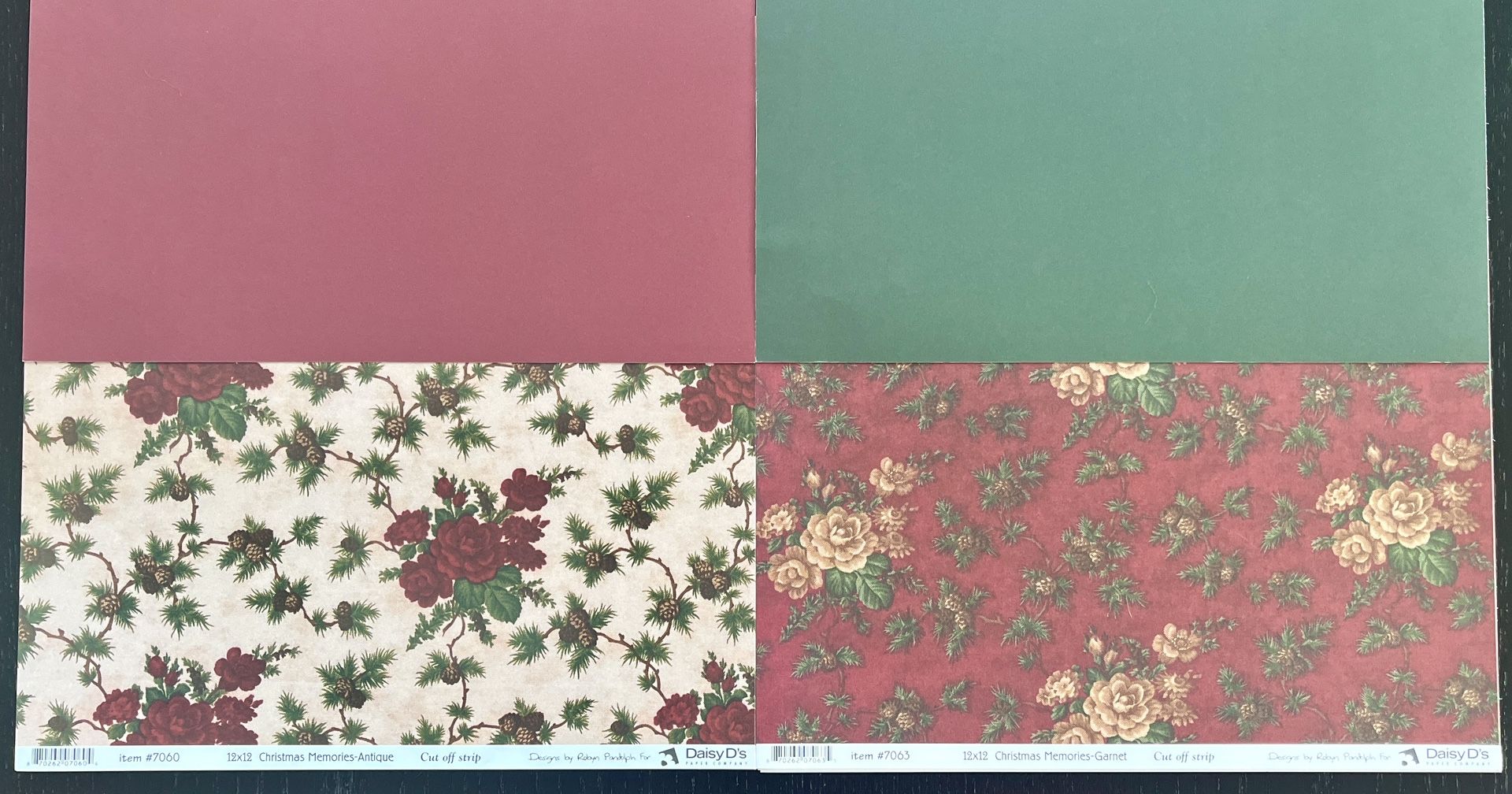 NEW! Daisy D’s Vintage Double-Sided Scrapbook/Card/Craft 12x12 Paper Holiday