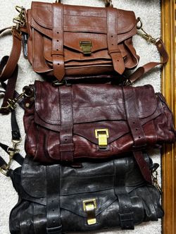 Proenza Schouler PS1 Bags $400 Each Burgundy Navy Brown Available 