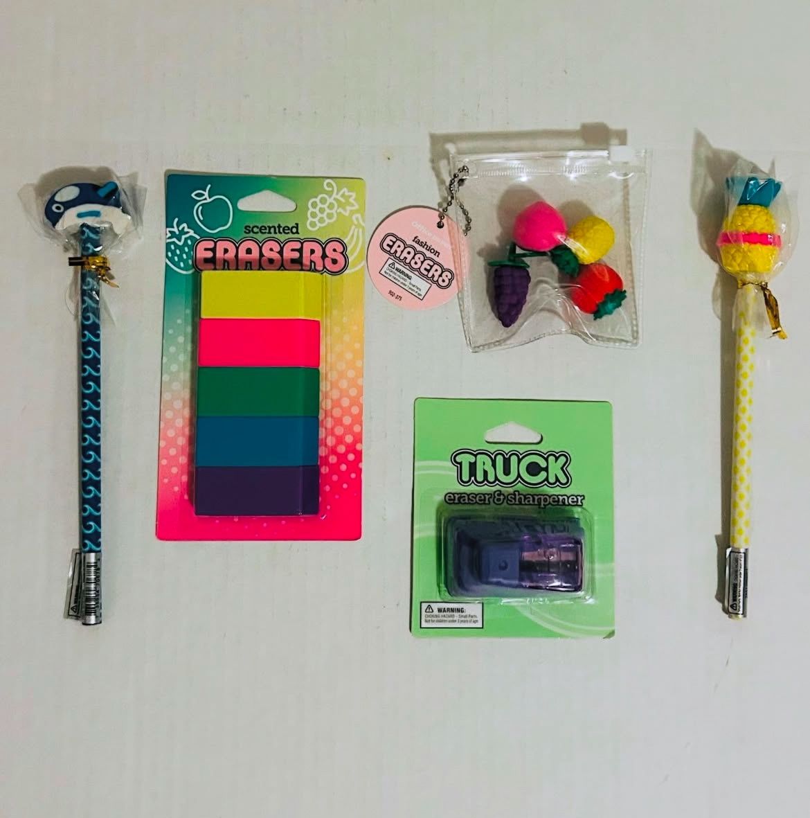 Office Depot Fashion Pencil and Eraser Bundle