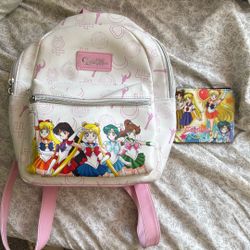 Hot Topic- Sailor Moon Backpack With Wallet