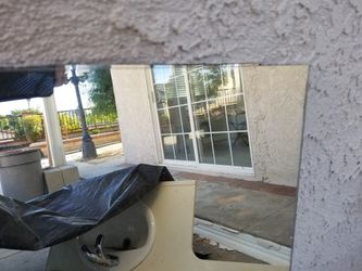1 frameless vanity/bathroom Mirror. 29" X 36" 10.00