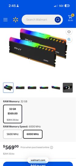 32gb pny ddr5 rgb ram 2 sticks