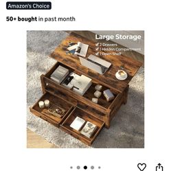 Rustic coffee table w/ storage