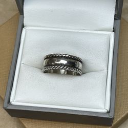 925 Sterling Silver Twisted Band Ring