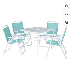 New In Box 5 Piece Indoor/ Outdoor Dining Set