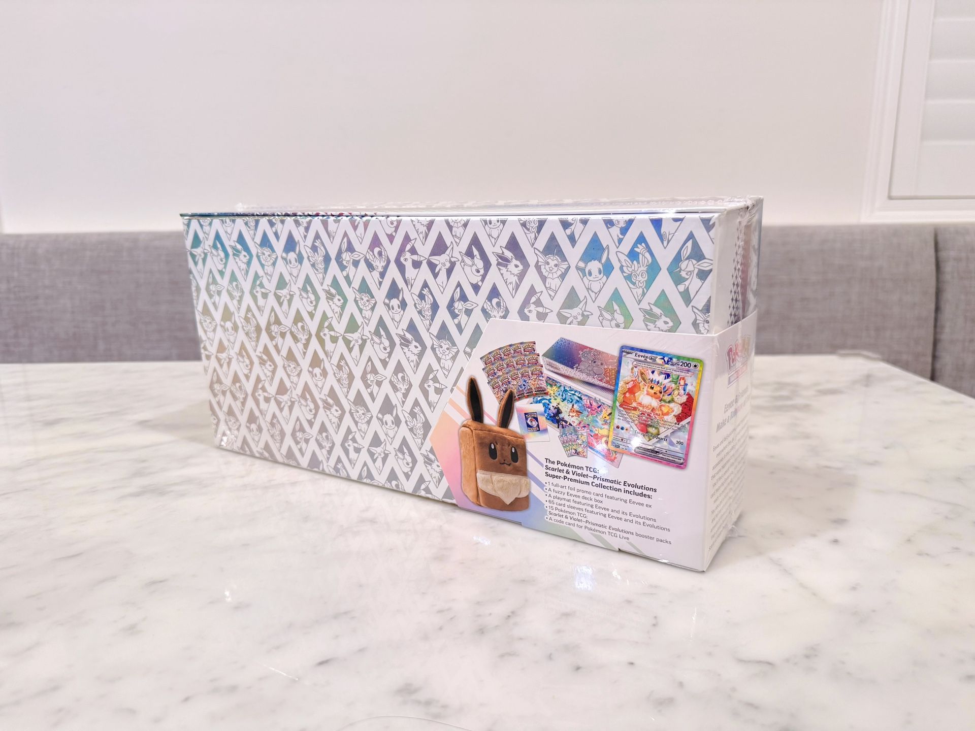 Sealed Pokemon Prismatic Evolutions SPC Super Premium Collection Box Booster Packs with Eevee ex TCG Scarlet Sealed Pokemon Prismatic Evolutions SPC Super Premium Collection Box Booster Packs with Eevee ex TCG Scarlet