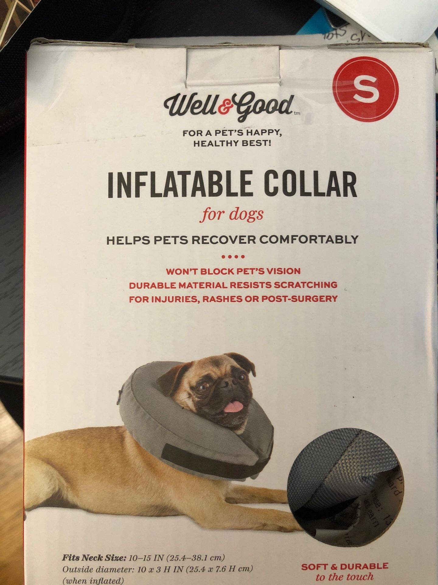 Surgery collar for dogs.
